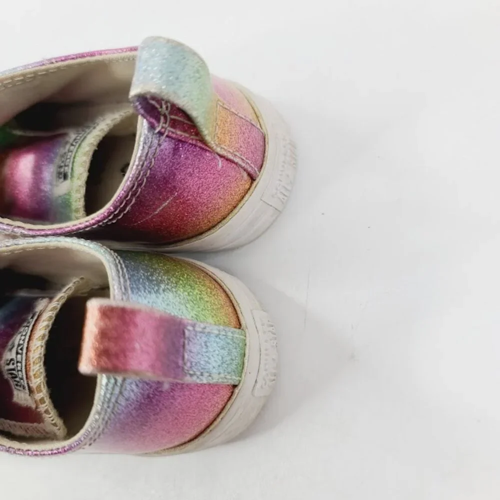 Converse Boy Multicolor Rainbow 765533C Casual Sneaker‎ Shoes Size 9